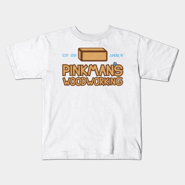 Pinkman's Woodworking Kids T-Shirt by 5eth